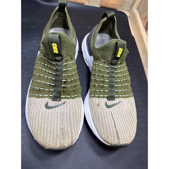 Nike React Phantom Run Flyknit 2 Green Running Shoes Mens Sz 8.5 Pre-Owned main image 6